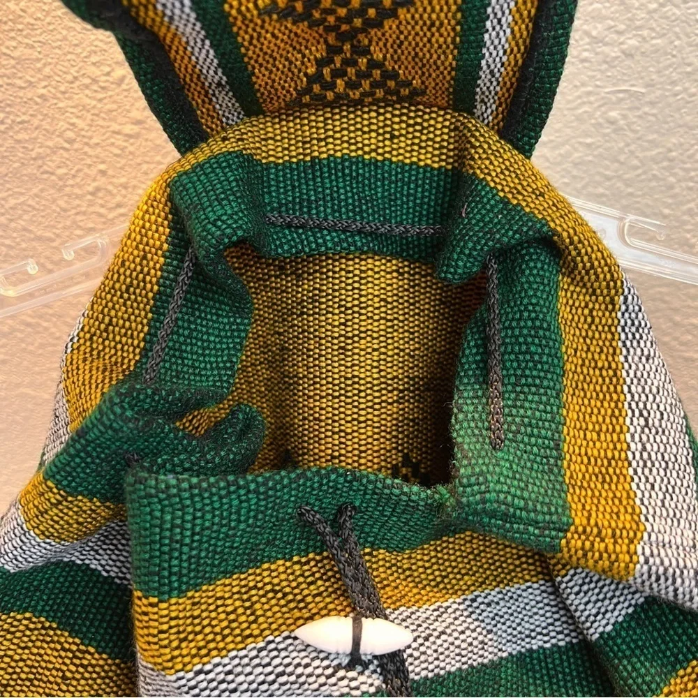 UNIVERSITY OF OREGON DUCKS Tribal Backpack. NWOT. Green/Yellow/Gray. Drawstring